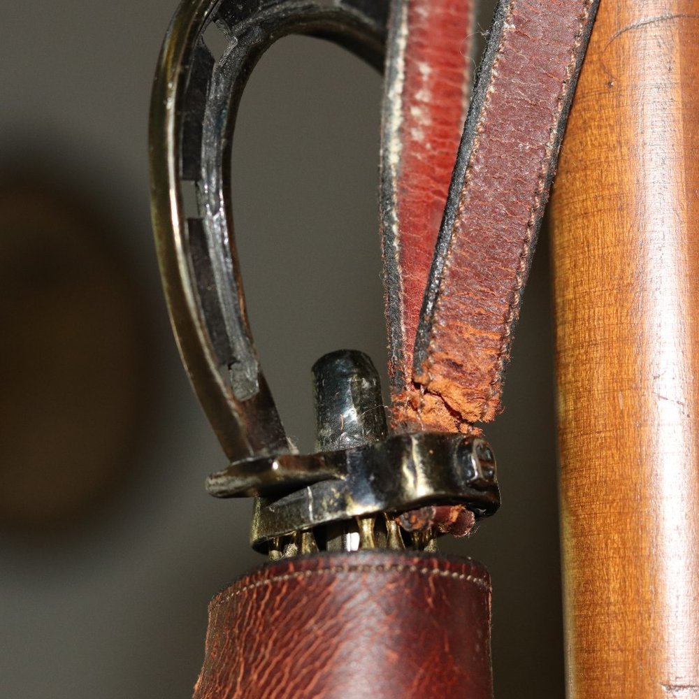 Equine Parasol / Umbrella - Horseshoe Handle and Leather Sleeve - Picture 8 of 8